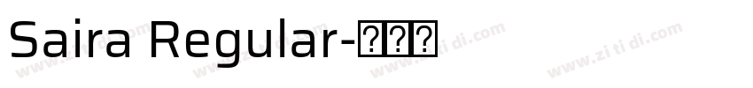 Saira Regular字体转换